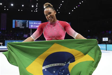 Rebeca Andrade wins vault’s world title, denies Biles another gold medal at world championships